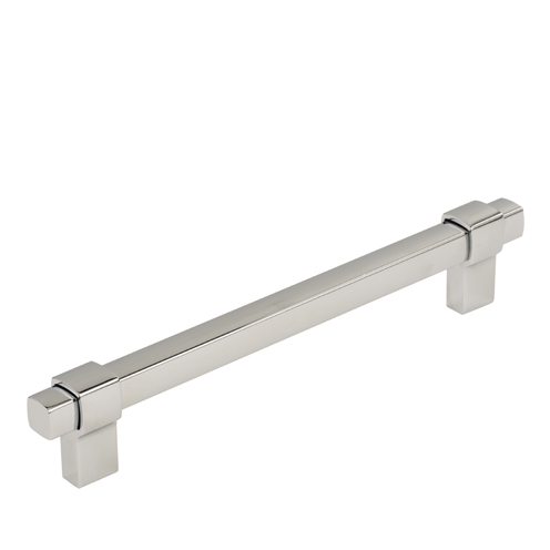 Square bar handle - chrome