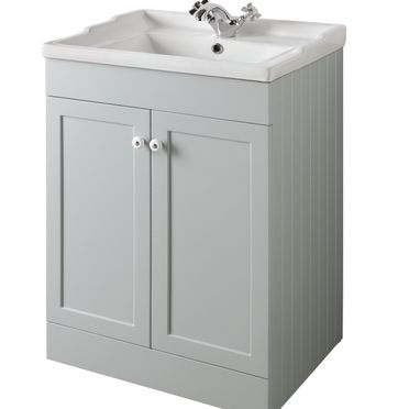 Bathroom Furniture, 600mm Unit - Matt Dove Grey, STRABANE WHOLESALE LTD, Strabane, Co. Tyrone