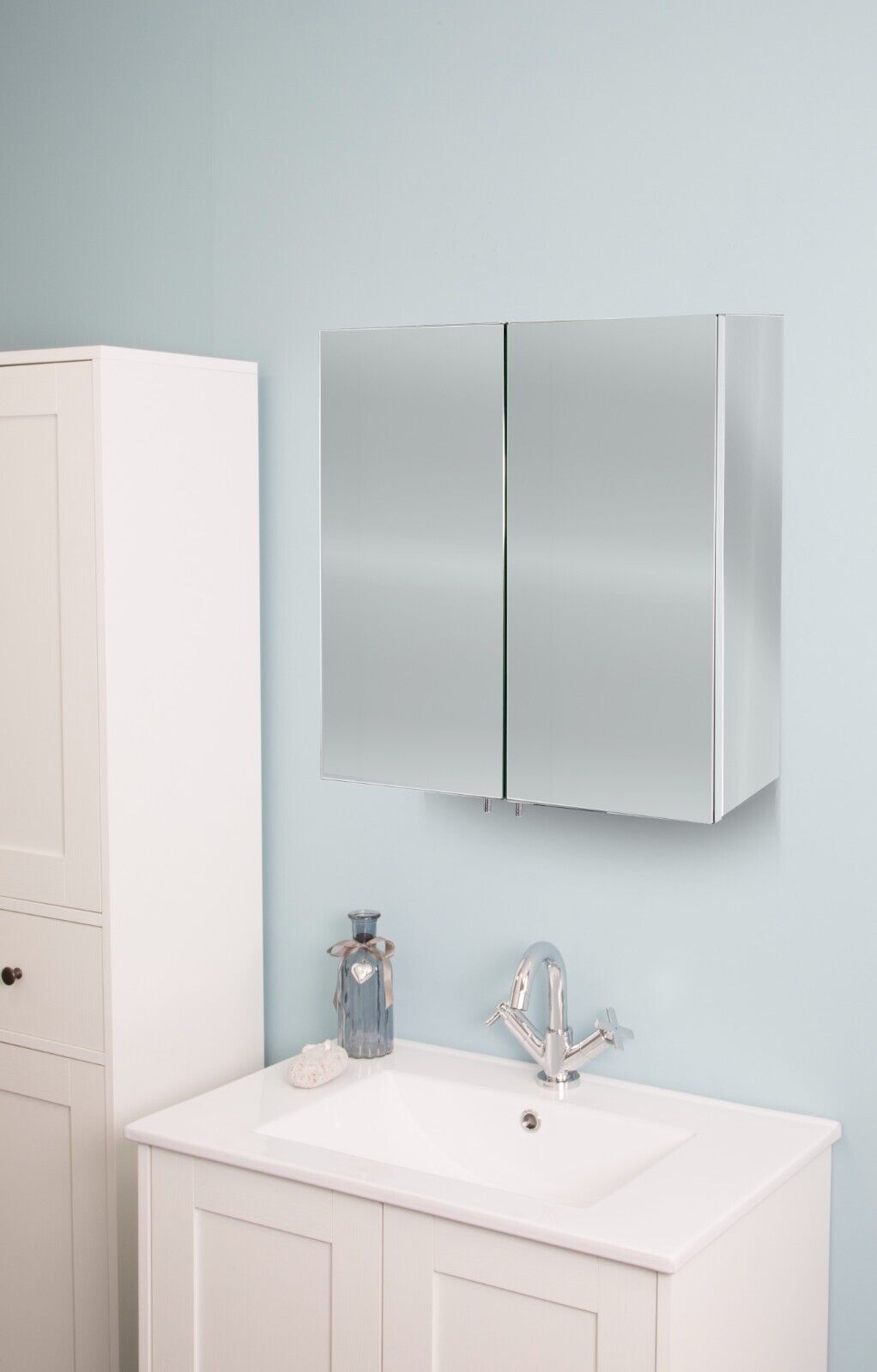 Avon 43cm x 44cm Surface Mount Mirror Cabinet 