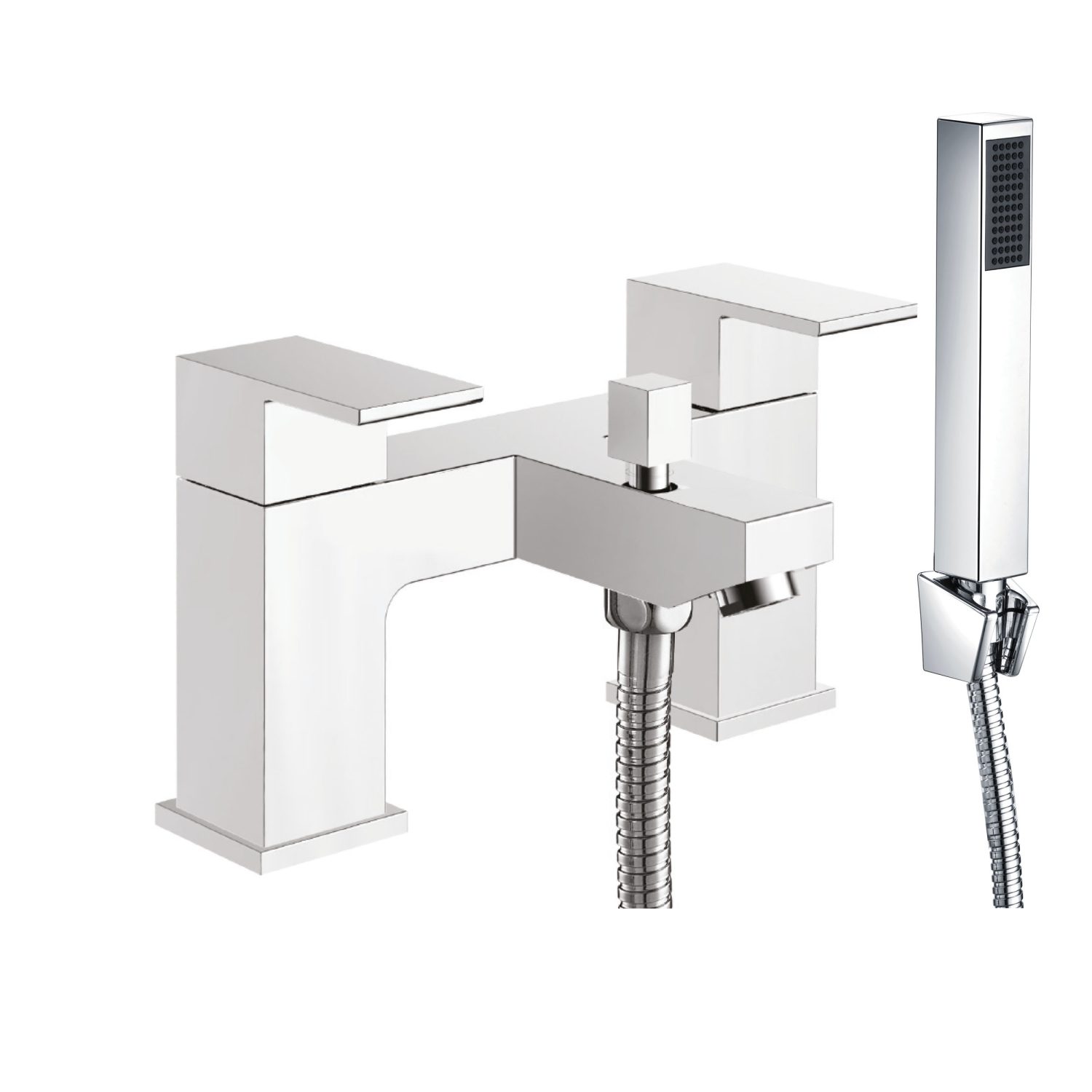 Lanza Bath Shower Mixer with shower kit and wall bracket