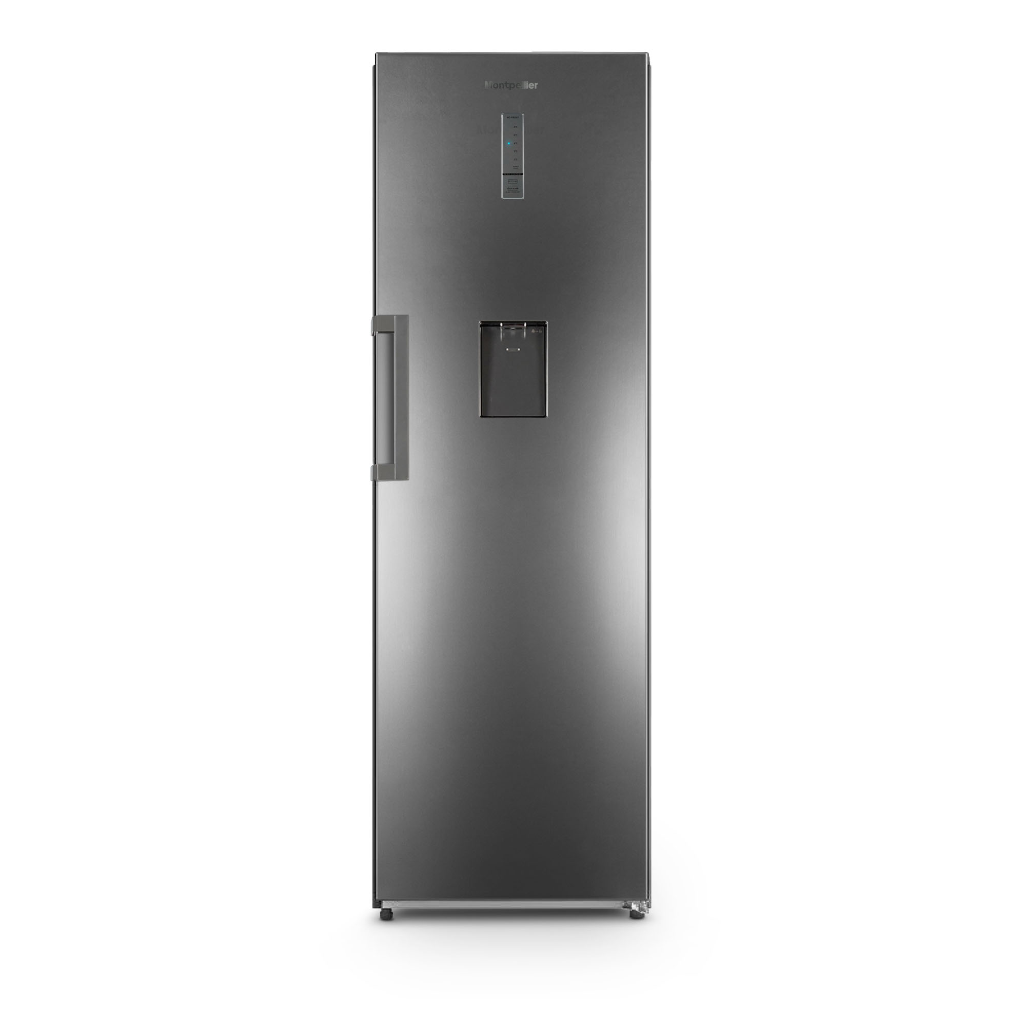 MONTPELLIER INOX TALL LARDER FRIDGE WITH WATER DISPENSER - MTL362X