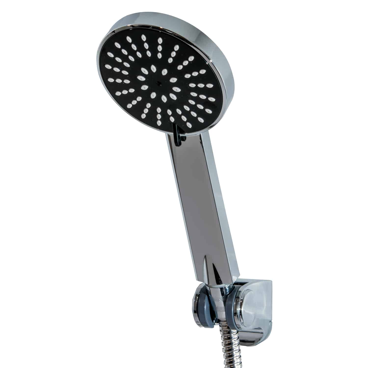 3 SPRAY MODE HAND SHOWER HEAD BATHROOM HANDSET CHROME SHOWERDRAPE TEMPEST