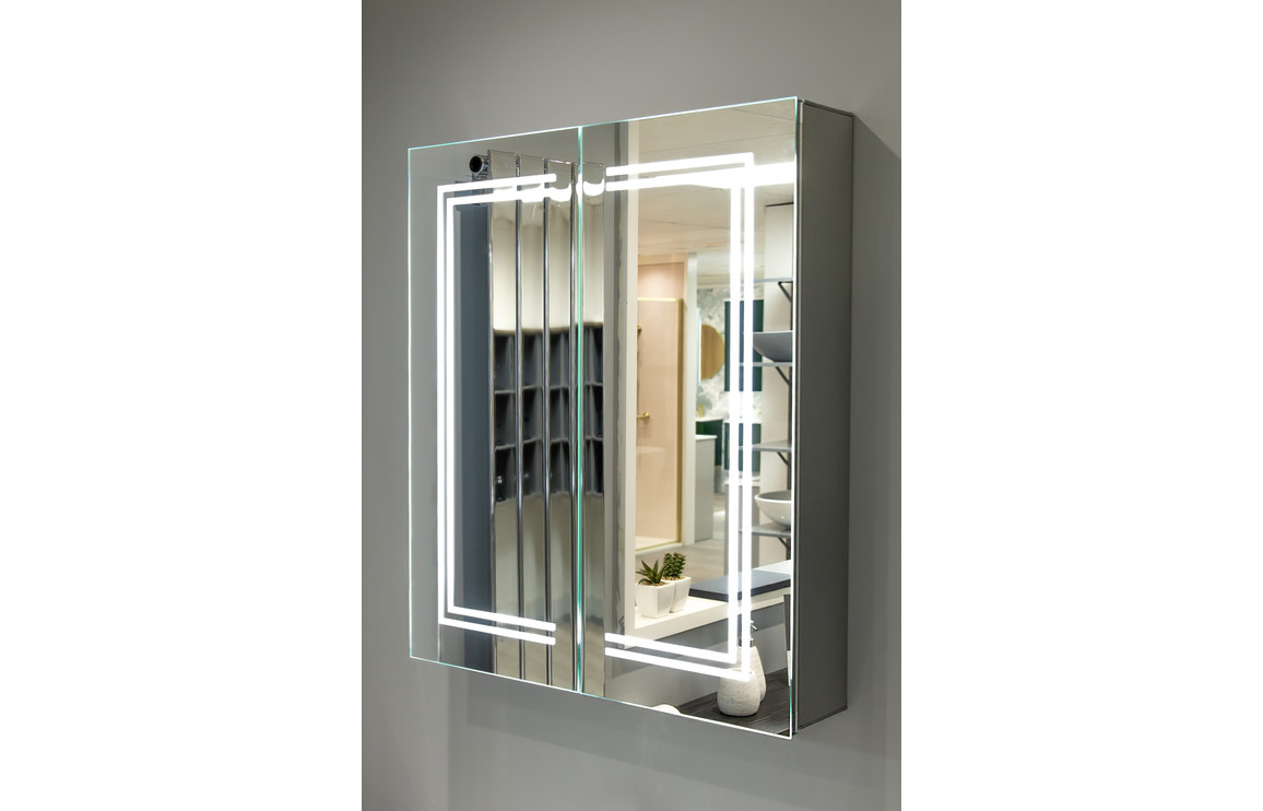 Suki 600mm 2 Door Front-Lit LED Mirror Cabinet