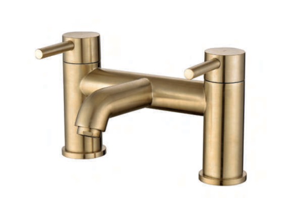 CHEPSTOW BRUSHED BRASS BATH FILLER