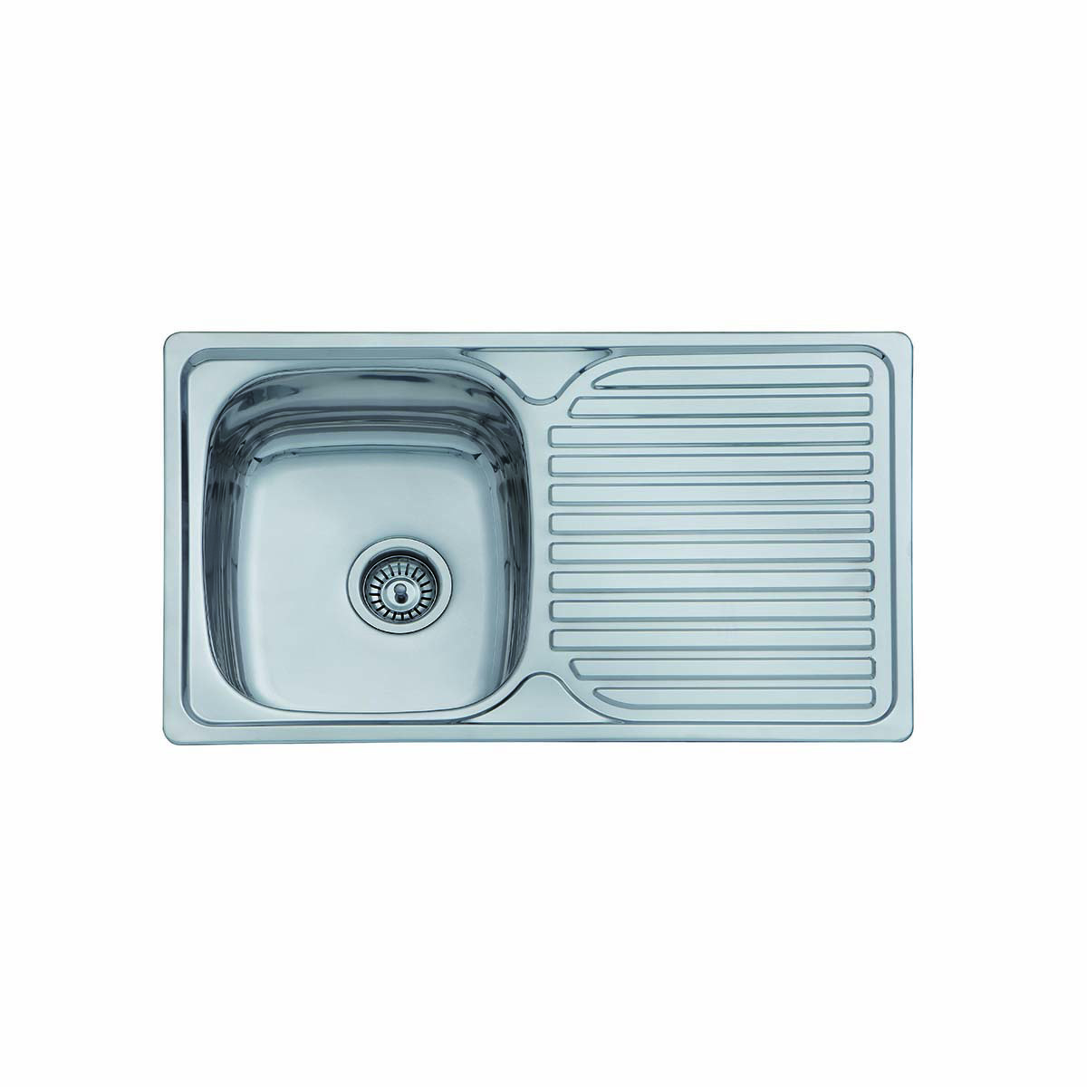 Eirline Single bowl sink with drainer 800 x 480mm