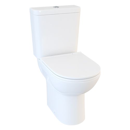 Atlas Compact Height Round CC WC With Soft CLose Seat Combi Pack