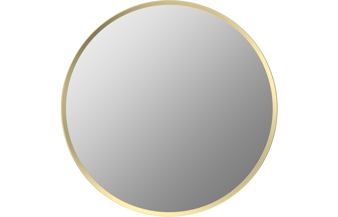 Kenji 600mm Round Mirror - Brushed Brass