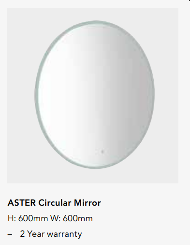 Aster Circular Mirror