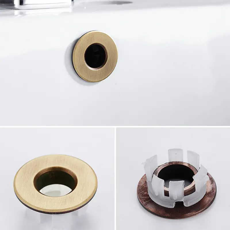 Basin Sink Overflow Cover - BRONZE