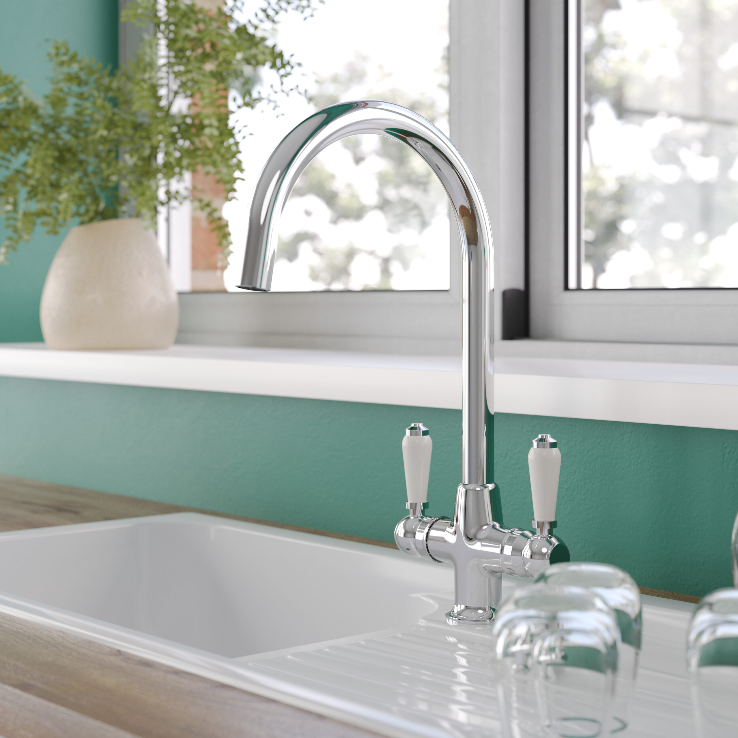 Eden Monobloc Mixer Tap - Chrome
