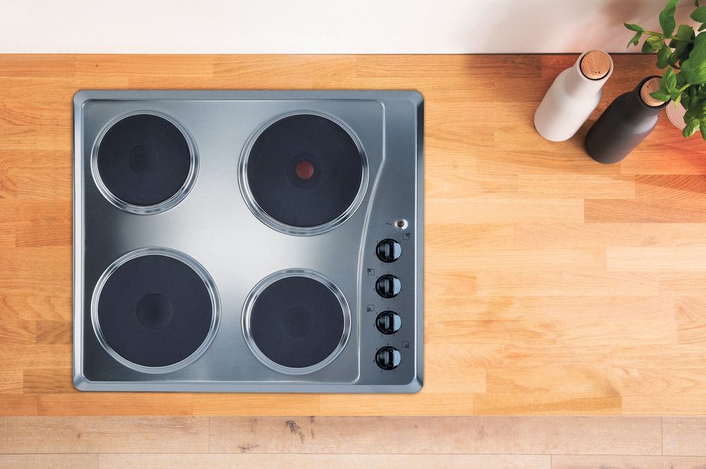 Indesit TI60X 60cm Solid Plate Hob in Stainless Steel  £149.00, STRABANE WHOLESALE LTD, STRABANE, CO. TYRONE 02871382374