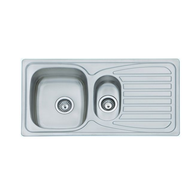 Bowl and half sink with drainer 950 x 500mm