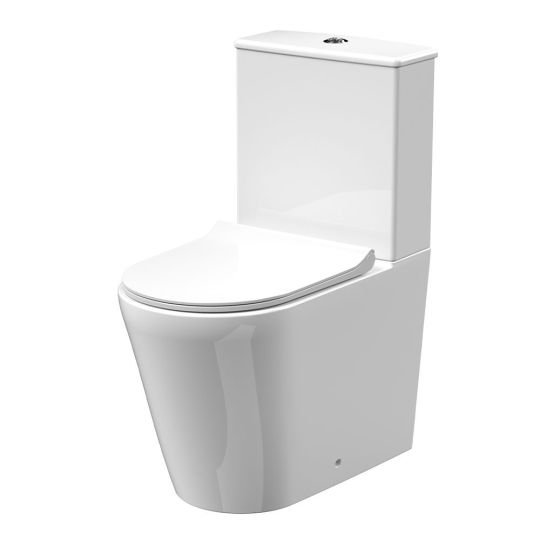 Fresssh Riva Flush To Wall Rimless Toilet To Go